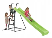 Place zabaw - Zjeżdżalnia 3m wolnostojąca składana z drabinką i podestem na plac zabaw - miniaturka - grafika 1