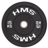 Pozostały sprzęt siłowy - HMS BBR15 BLACK TALERZ OLIMPIJSKI BUMPER 15 KG 1AB-17-61-017 - miniaturka - grafika 1
