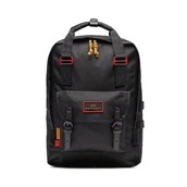 Plecaki - Plecak Doughnut Macaroon Larege Happy Camper D011HA-0003-F Black - miniaturka - grafika 1
