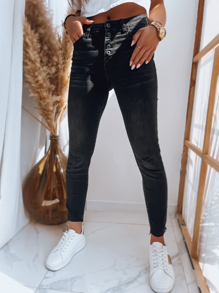 Jeansy damskie KAMELIA czarne Dstreet UY1381-XS