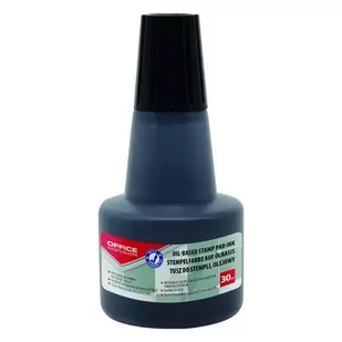Tusz olejowy do pieczątek metalowych czarny 30ml - Office - Tusz do pieczątek - miniaturka - grafika 1