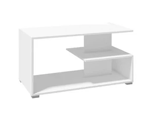 Ława PER LA VITA Nina, biała, 100x55x50 cm - Ławy i stoliki kawowe - miniaturka - grafika 1