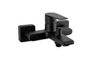 Baterie wannowe i prysznicowe - Bateria wannowa ścienna Valvex Esto czarny mat 2414320 - miniaturka - grafika 1