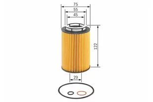 Filtr oleju BOSCH F 026 407 158 - Filtry oleju - miniaturka - grafika 1