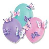 Balony i akcesoria - Amscan, balony lateksowe Motyl DIY, 3 szt. - miniaturka - grafika 1