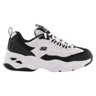 Buty trekkingowe damskie - Buty na co dzień damskie SKECHERS D LITES 4.0 FRESH DI skóra - miniaturka - grafika 1