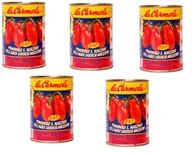Pasztet i przetwory mięsne - Pomidory obrane Pomodoro San Marzano 400g - La Carmela x5 sztuk - miniaturka - grafika 1
