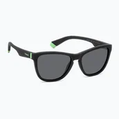 Okulary przeciwsłoneczne - Okulary przeciwsłoneczne dziecięce Polaroid PLD 8056/S matte black/grey polarized WYSYŁKA W 24H 30 DNI NA ZWROT - miniaturka - grafika 1