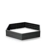 Donice - RABATA OGRODOWA BASE WOODY IBWH 1480X1290X250MM - ANTRACYT - miniaturka - grafika 1