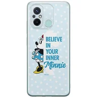 Etui i futerały do telefonów - Etui Minnie 047 Disney Nadruk pełny Niebieski Producent: Xiaomi, Model: REDMI 12C/ REDMI 11A - miniaturka - grafika 1