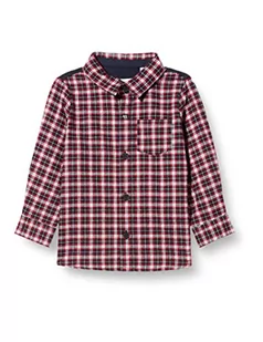 IKKS Chemise Marine Et Rouge À Carreaux Koszula Elegancka Bimba, Granatowy/Czerwony W Kwadrat, 3 mesi - Bluzki dla niemowląt - miniaturka - grafika 1