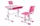 Biurko dziecięce z krzesłem, zestaw, Candy, różowy