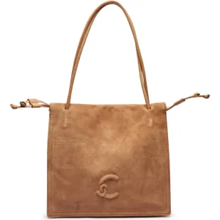 Coccinelle Skórzana shopperka COCCINELLE DULSE SUEDE - Torebki damskie - miniaturka - grafika 1