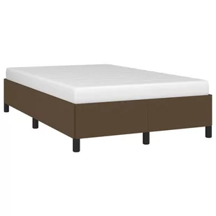 Lumarko Rama łóżka, ciemnobrązowa, 120x200 cm, obita tkaniną - Łóżka - miniaturka - grafika 4
