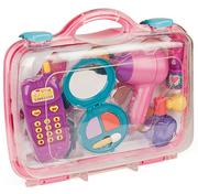 Zabawki interaktywne dla dzieci - Miniland - zabawki edukacyjne Zabawkowy zestaw kosmetyczny w walizce - salon urody - miniaturka - grafika 1
