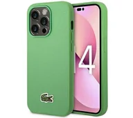 Etui i futerały do telefonów - Lacoste Iconic Petit Pique MagSafe do iPhone 14 Pro Zielony - miniaturka - grafika 1