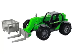 Pojazd Rolniczy Traktor Zielony Dźwig Maszyna Rolnicza - Samochody i pojazdy dla dzieci - miniaturka - grafika 2