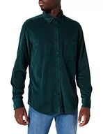 Koszule męskie - BOSS Koszula męska Riou, Dark Green305, L - miniaturka - grafika 1