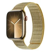 Akcesoria do smartwatchy - Pasek CRONG Melange do Apple Watch 4/5/6/7/8/9/SE/SE 2/SE 2022 (38/40/41mm) Żółty - miniaturka - grafika 1