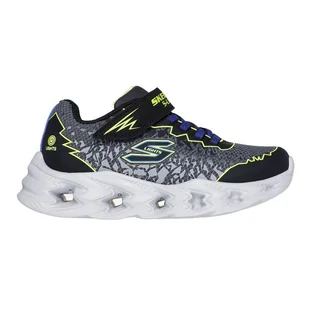 Buty Skechers S Lights Vortex 2.0 Zorento Jr 400603L-BKYL czarne - Buty dla dziewczynek - miniaturka - grafika 1