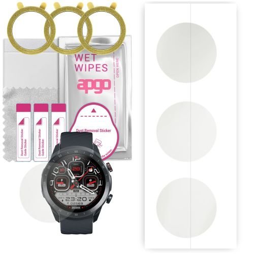 3x folia ochronna hydrożelowa MATOWA do Mibro Watch A2 - apgo Smartwatch Hydrogel MATTE Protection Ochrona na ekran smartwatcha
