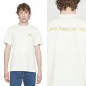Koszulki męskie - Lee RELAXED GRAPHIC TEE Bright White LUŹNY BIAŁY T-SHIRT BAWEŁNA KOSZULKA L - miniaturka - grafika 1