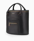 Plecaki - PUCCINI Plecak damski z uchwytami ze skóry ekologicznej czarny - miniaturka - grafika 1