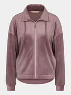 Piżamy damskie - Triumph Bluza Cozy Comfort Velour Zip Jacket 10216555 Brązowy Regular Fit - miniaturka - grafika 1