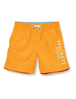Kąpielówki dla chłopców - Hackett szorty kąpielowe chłopięce Logo Volley B, pomarańczowe (135 pomarańczowe 135), 92 (rozmiar producenta: K02), Pomarańczowy (135 pomarańczowy 135), 92 - grafika 1