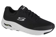 Sneakersy męskie - Skechers Arch Fit 232040-BKW męskie sneakersy czarne - miniaturka - grafika 1