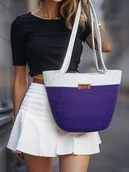 Torebki damskie - Torebka koszyk miejski ze sznurka dwukolorowa TS02-b005 - miniaturka - grafika 1