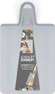 Deska do krojenia Joseph Joseph Chop2Pot Plus 38 x 21 cm - składana - szara - Deski do krojenia - miniaturka - grafika 1