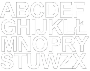 Litery samoprzylepne 4 cm białe z połyskiem - Błyszcząca - Pasmanteria Litery samoprzylepne 4 cm białe z połyskiem - Błyszcząca - Pasmanteria - miniaturka - grafika 1