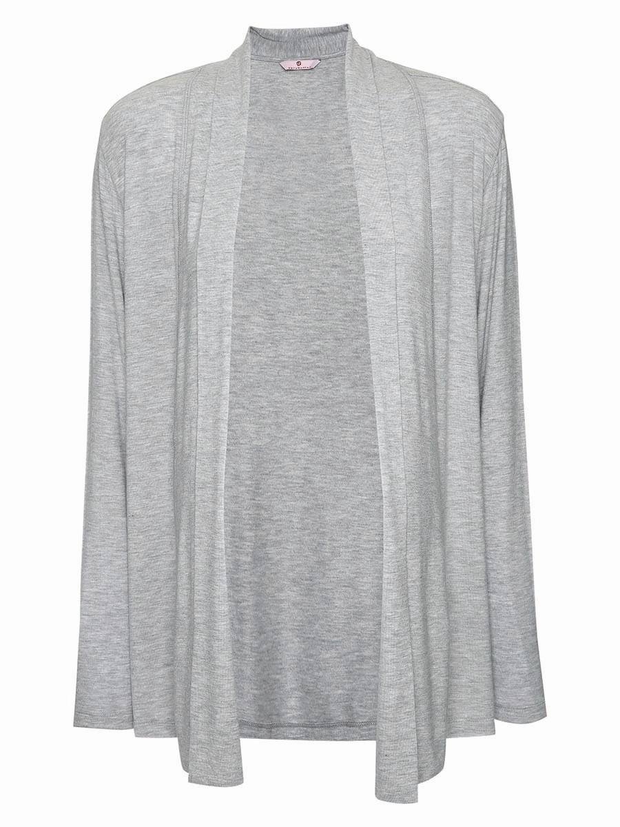 Damski kardigan gładki szary BellyButton Maternity, r.XS