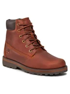 Buty dla chłopców - Timberland Trapery Courma Kid Traditional6In TB0A28VX3581 Brązowy - miniaturka - grafika 1