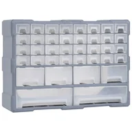 Skrzynki i torby narzędziowe - vidaXL vidaXL Organizer z 40 szufladkami 52x16x37,5 cm 147578 - miniaturka - grafika 1