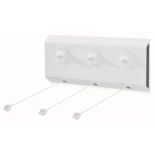 Leifheit LEIFHEIT wandtrockner Rollfix 150 Triple Long Line, plastik, kolor biały, 15.5 x 4.7 x 35 cm 83107 - Suszarki na ubrania - miniaturka - grafika 1