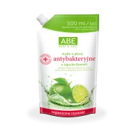 Mydła - ABE antybakteryjne mydło w płynie o zapachu limonki 500 ml saszetka - miniaturka - grafika 1