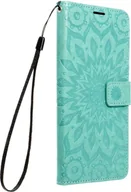 Etui i futerały do telefonów - Pokrowiec König Design kompatybilny z etui na telefon Samsung Galaxy S23 Ultra ze sztucznej skóry - Etui na telefon Mandala Green - miniaturka - grafika 1
