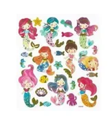Szkolne artykuły papiernicze - Naklejki papierowe - Syrenki 23szt - Dalprint - miniaturka - grafika 1
