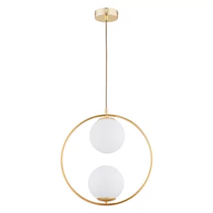 Lampa wisząca z białymi, kulistymi kloszami AL 62441 z serii AVIA - Lampy sufitowe - miniaturka - grafika 1