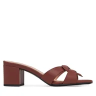 Klapki i japonki damskie - Klapki LOVE MOSCHINO JA28065G1MIA0201 Brązowy - miniaturka - grafika 1