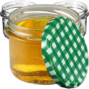 Słoiki Tartu 235ml 100 szt. 82mm + wieczka "Zielona Krata" - Pojemniki kuchenne - miniaturka - grafika 1