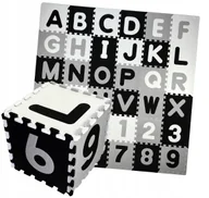 Puzzle - DUŻA MATA PUZZLE PIANKOWE 36EL EVA 180x180 ALFABET - miniaturka - grafika 1