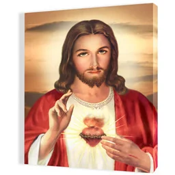 Obraz religijny na płótnie Serce Jezusa - Ikony i obrazy sakralne - miniaturka - grafika 1