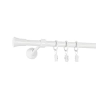 Karnisze - Karnisz pojedynczy TULUZA 240 cm 16 mm biały - miniaturka - grafika 1