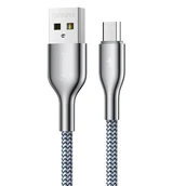 Kable USB - REMAX Kingpin kabel przewód USB - Micro USB 2.1A 1m srebrny (RC-092m) - miniaturka - grafika 1