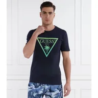 Koszulki męskie - Guess Underwear SS CN TRIANGLE PALM TEE - miniaturka - grafika 1