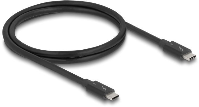 Delock Thunderbolt 4 Kabel 40 Gbps PD 3.1 240 W 1 m czarny 81249
