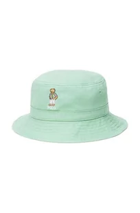Polo Ralph Lauren kapelusz bawełniany dziecięcy kolor zielony bawełniany - Czapki dla dzieci - miniaturka - grafika 1